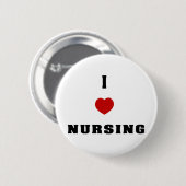 Badge Rond 5 Cm J'aime soigner (Devant & derrière)