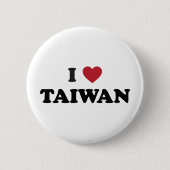 Badge Rond 5 Cm J'aime Taïwan (Devant)