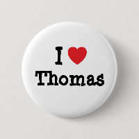 J'aime Thomas coeur personnalisé