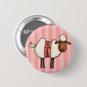 Badge Rond 5 Cm j'aime tricoter (Devant & derrière)