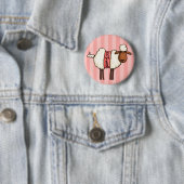 Badge Rond 5 Cm j'aime tricoter (En situation)
