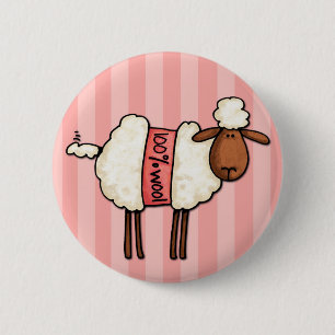 Badge Rond 5 Cm j'aime tricoter