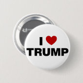 Badge Rond 5 Cm J'aime Trump (Devant & derrière)