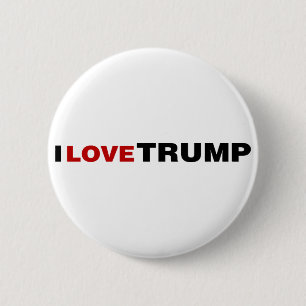 Badge Rond 5 Cm J'aime Trump