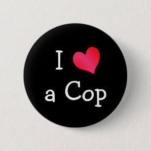 Badge Rond 5 Cm J'aime un flic