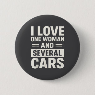 Badge Rond 5 Cm J'aime une femme et plusieurs mari amoureux de voi