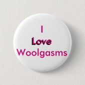 Badge Rond 5 Cm J'aime Woolgasms (Devant)