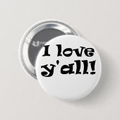 Badge Rond 5 Cm J'aime Yall (Devant & derrière)