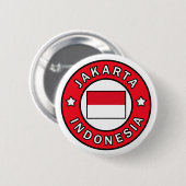 Badge Rond 5 Cm Jakarta Indonésie (Devant & derrière)