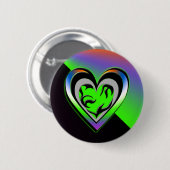 Badge Rond 5 Cm Jalousie (Devant & derrière)