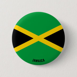 Badge Rond 5 Cm Jamaica Flag Charming Patriotic Button