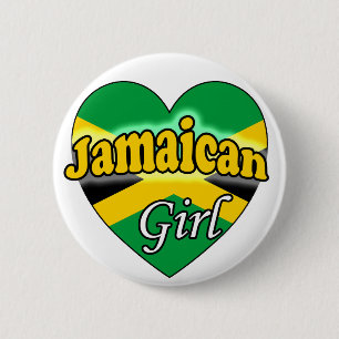 Badge Rond 5 Cm Jamaican Girl