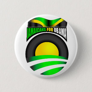 Badge Rond 5 Cm Jamaicans pour le bouton d'Obama