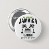 Badge Rond 5 Cm Jamaïque (Devant & derrière)