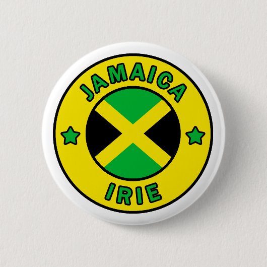 Badge Rond 5 Cm Jamaïque Irie (Devant)