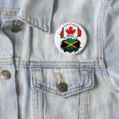 Badge Rond 5 Cm Jamaïque Jamaïcaine Canadian Canada Tree Roots Dra (En situation)