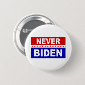 Badge Rond 5 Cm Jamais Biden (Devant & derrière)