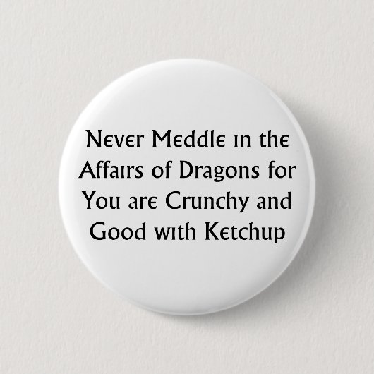 Badge Rond 5 Cm Jamais dragons (Devant)