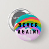 BADGE ROND 5 CM JAMAIS PLUS (Devant & derrière)