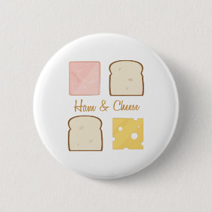Badge Rond 5 Cm Jambon et fromage