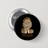 Badge Rond 5 Cm James Baldwin (Devant & derrière)