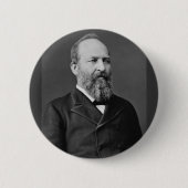 Badge Rond 5 Cm James Garfield 20 (Devant)