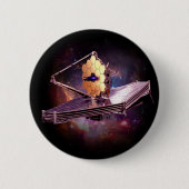 Badge Rond 5 Cm James webb moderne espace nasa télescope T-Shi (Devant)