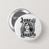 Badge Rond 5 Cm Jane Austen (Devant & derrière)