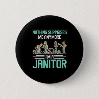 Badge Rond 5 Cm Janitors Janitor Cleaners Service Cleaners Cadeau