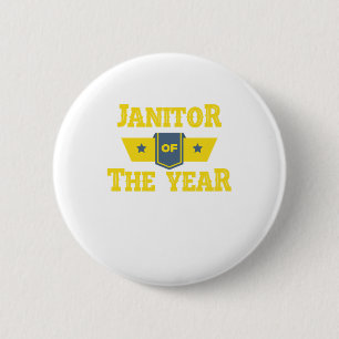 Badge Rond 5 Cm Janvier De L'Année Nettoyeurs Janvier Nettoyant Gi