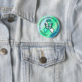 Badge Rond 5 Cm Janvier est le bouton Mois de sensibilisation au c (En situation)