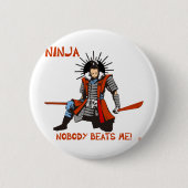 Badge Rond 5 Cm Japanese NINJA 忍者 (Devant)