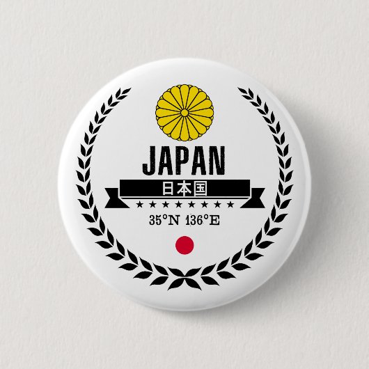 Badge Rond 5 Cm Japon (Devant)