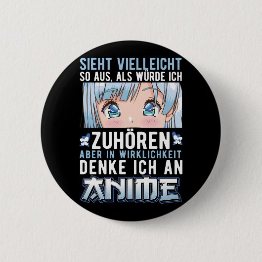 Badge Rond 5 Cm Japon Anime Mädchen Otaku (Devant)