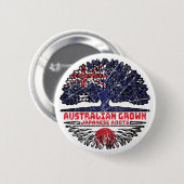 Badge Rond 5 Cm Japon Australian (Devant & derrière)