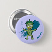 Badge Rond 5 Cm Japonais Yokai Gawappa (Devant & derrière)