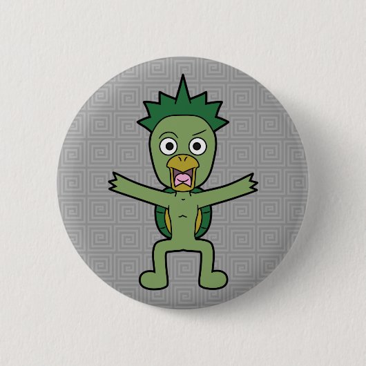 Badge Rond 5 Cm Japonais Yokai Gawappa (Devant)