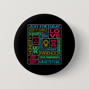Badge Rond 5 Cm Jardin Anonyme des Narcotiques Spirituels