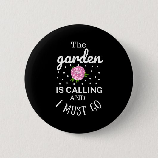 Badge Rond 5 Cm Jardin aux fleurs printanières (Devant)