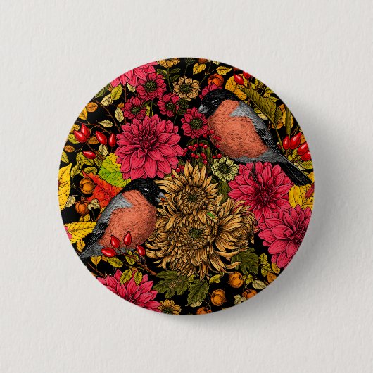 Badge Rond 5 Cm Jardin d'automne 2 (Devant)