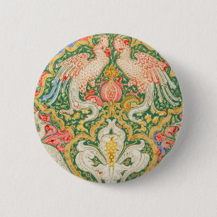 Badge Rond 5 Cm Jardin de Cockatoo de Walter Crane