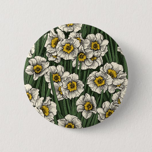 Badge Rond 5 Cm Jardin de la jonquille (Devant)