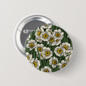 Badge Rond 5 Cm Jardin de la jonquille (Devant & derrière)