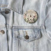 BADGE ROND 5 CM JARDIN DES BEE FRANÇAIS (En situation)