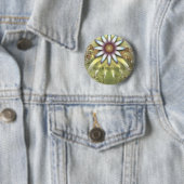 Badge Rond 5 Cm Jardin d'été (En situation)