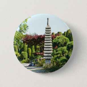 Badge Rond 5 Cm Jardin japonais