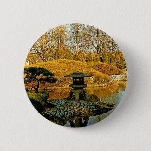 Badge Rond 5 Cm Jardin japonais