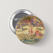 Badge Rond 5 Cm Jardin japonais II / Édition Washed (Devant & derrière)