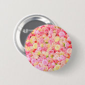 Badge Rond 5 Cm Jardin rose (Devant & derrière)