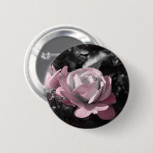 Badge Rond 5 Cm Jardin rose rose (Devant & derrière)
